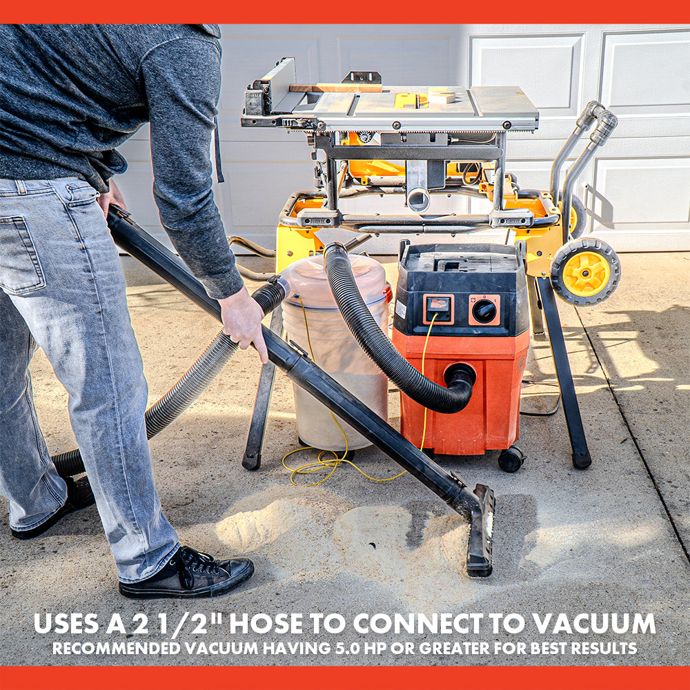 Dustopper PRO High Efficiency Cyclonic Dust Separator, 12 in. Dia with 2.5 in. Hose, 36 in. L with 2 High-Flow Sweep Elbows image 3